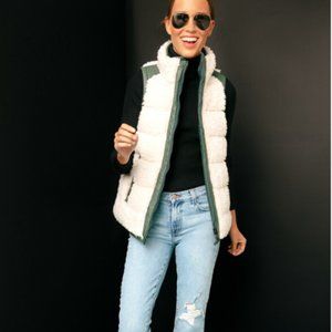 Tuckernuck Leather and Shearling Reversible Beckham Vest | Size L